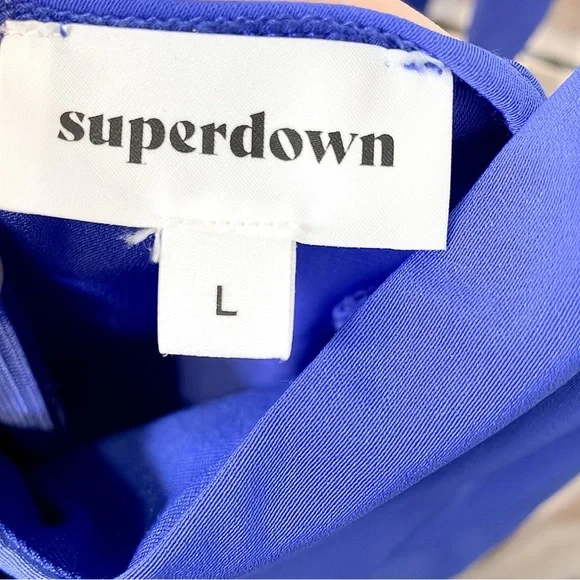 REVOLVE SUPERDOWN | Abigail Wide Leg Jumpsuit Blue - Picture 6 of 11